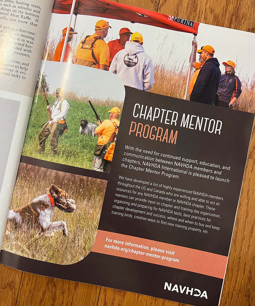 NAVHDA Chapter Mentor Program