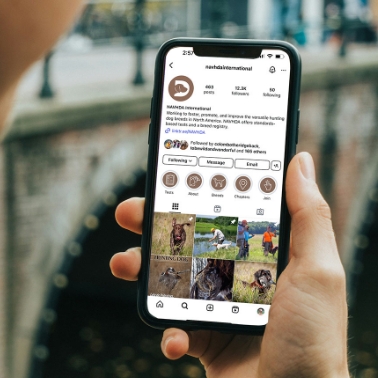 dog organization social media