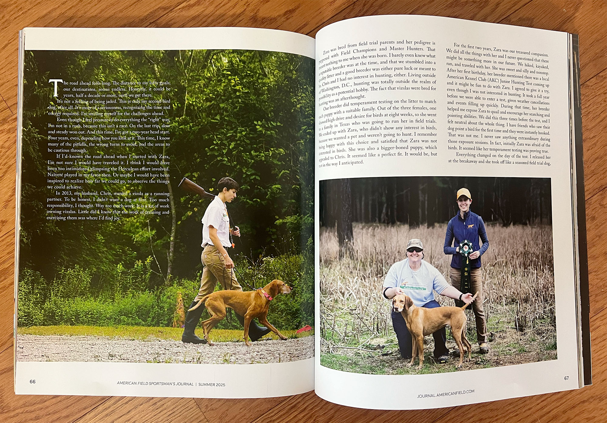 American Field Sportsman's Journal Feature Article